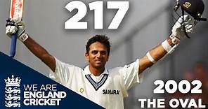 Rahul Dravid Hits 217 at The Oval | England v India 2002 - Highlights