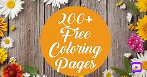 Over 200 Free Adult Coloring Pages and Where to Find Them