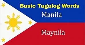 Basic Tagalog to English Words (Places Words)