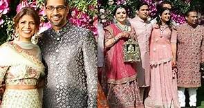Google CEO Sundar Pichai With Beautiful Wife Anjali Pichai At Akash Ambani Wedding