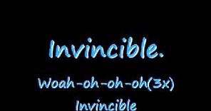 Invincible - Hedley With Lyrics