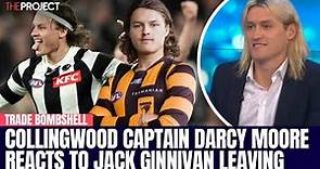 Collingwood Captain Darcy Moore Reacts To Jack Ginnivan Leaving The Club
