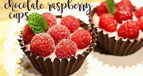 How to Make Chocolate Raspberry Cups | rachel republic