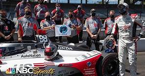 Marco Andretti narrowly edges Scott Dixon to claim 104th Indianapolis 500 pole | Motorsports on NBC
