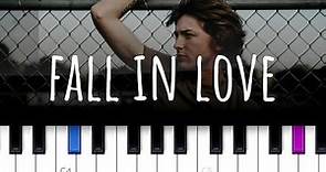 Fall In Love ~ Bailey Zimmerman (piano tutorial)