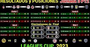 RESULTADOS y TABLA DE POSICIONES HOY LEAGUES CUP 2023 Jornada 3 PT2