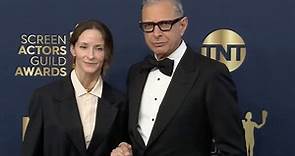 Jeff Goldblum and Emilie Livingston arrive at 2022 SAG Awards