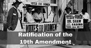 18th August 1920: Ratification of 19th Amendment of the US Constitution guarantees female suffrage