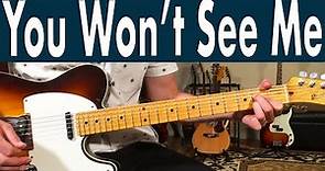 Beatles You Won't See Me Guitar Lesson + Tutorial