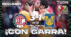 Resumen y goles | Toluca (4)3-1(5) Tigres | CL2023 - 4tos | TUDN