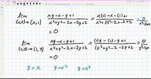 Ejercicios 13.2 Problema 19 Cálculo Dennis G. ZILL 9na Ed. Funciones de varias Variables. Límites