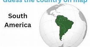 Guess the country on map South America