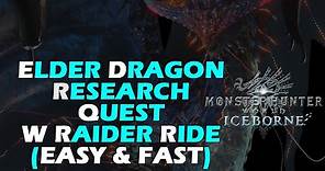MHW ICEBORNE | Elder Dragon Research Quest (guide)