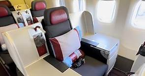 Austrian Airlines Business Class | TRIP REPORT | & throne seat review + service and tour of cabin