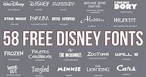 58 Free Disney Fonts