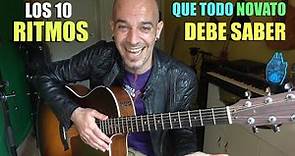 Los 10 RITMOS que todo NOVATO debe saber (Clínica Guitarra)