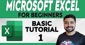 Microsoft Excel Tutorial for Beginners - FREE Online Excel Course | Excel Tutorial Part 1
