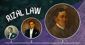 01 - Rizal Law (RA 1425) | Life and Works of Rizal