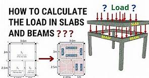 How to calculate the load in slabs and beams? | Load transfer mechanism in building | Civil Tutor