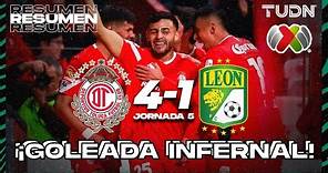 Resumen y goles | Toluca 4-1 León | Liga Mx - CL2024 J6 | TUDN