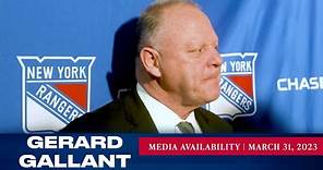 New York Rangers: Gerard Gallant Postgame Media Availability | Mar. 31, 2023