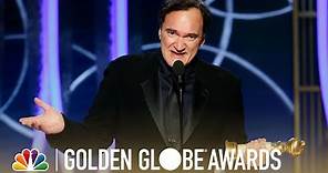 Quentin Tarantino Wins Best Screenplay - 2020 Golden Globes