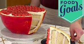 Crazy Detailed Pomegranate Cake | Food Network