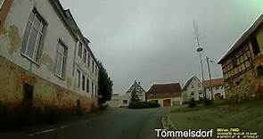 D: Gemeinde Tömmelsdorf. Saale-Orla-Kreis. Ortsdurchfahrt. August 2023