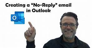 Support for Creating a "No-reply email"