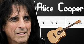 You And Me - Alice Cooper Guitar Tabs, Guitar Tutorial, Guitar Lesson
