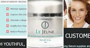Le Jeune Anti Aging Skincare Cream Review, Ingredients Side-Effects