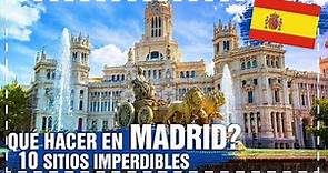 Qué hacer en MADRID: ¡Descubre los 10 Mejores Lugares para Visitar! #madrid #españa