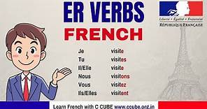 ER Verbs in French Conjugate in Present Tense - Learn French Online with C CUBE Academy