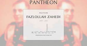 Fazlollah Zahedi Biography - Iranian politician (1892–1963)