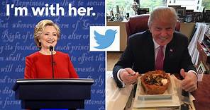 Donald Trump and Hillary Clinton's most popular tweets of 2016
