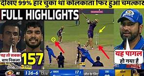 KKR Vs MI IPL 2024 60th FULL Match Highlights • KKR VS MI 60th IPL Match HIGHLIGHTS