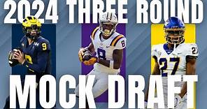 3 ROUND 2024 NFL Mock Draft WITH TRADES | 2024 NFL Mock Draft