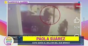 Filtran VIDEO de Paola Suárez AVENTÁNDOSE de su balcón para alcanzar a su prometido | Sale el Sol