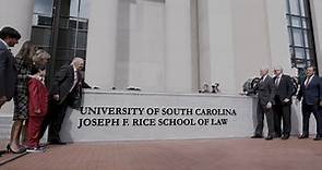 Welcome to the University of South Carolina Joseph F. Rice School of Law