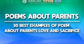 Poems About Parents - 30 Best Example Of Poems About Parents 2021