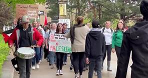 Student Socialist group hosts pro-Palestinian march around UW-Oshkosh