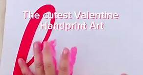 Valentine Handprint Art (get the printables 👇🏼) | hello, Wonderful