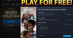 How To Download & Play Black Ops Cold War For Free On PC - Cold War Season 4 Free Access Week