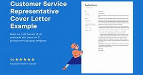 Customer Service Representative Cover Letter Examples & Expert Tips