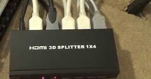 How to use a HDMI SPLITTER / AMPLIFIER