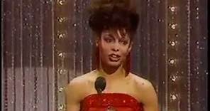 Leilani Jones wins 1985 Tony Award for Best Featured Actress in a Musical
