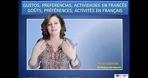 Ejercicios comprensión oral en francés: gustos, actividades