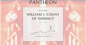 William I, Count of Hainaut Biography - Count of Holland, Zeeland and Hainaut (1287–1337)