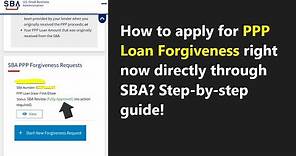 PPP Loan Forgiveness step by step guide how to apply through SBA direct portal | Womply, Blue Acorn