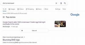 New Google Search ‘DVD Screensaver’ Easter Egg